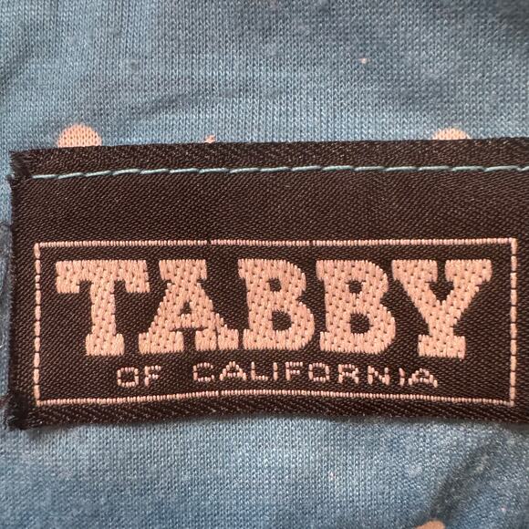 Vintage Plus Size Tabby of California Faux Wrap Blue Dot Short Sleeve Dress - Picture 8 of 8